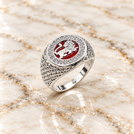 Astrological Silver Zodiac Sign Leo Rings