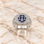 Astrological Silver Zodiac Sign Libra Rings