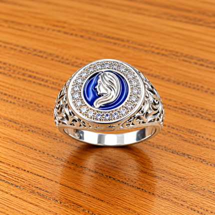Astrological Silver Zodiac Sign Gemini Rings