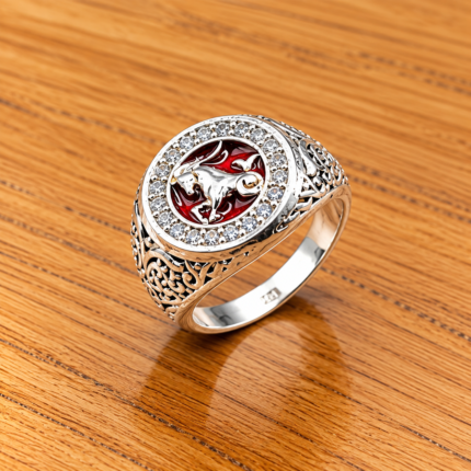 Astrological Silver Zodiac Sign Capricorn Rings