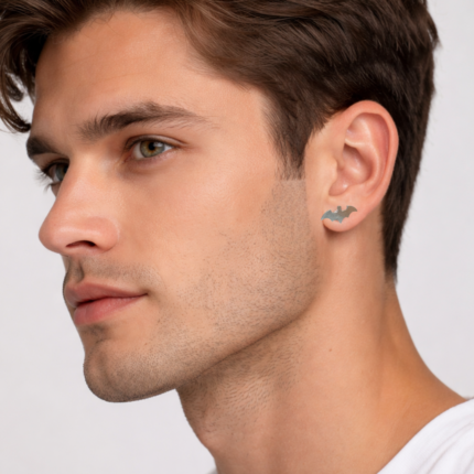 925 Sterling Silver Bat Stud Earrings – Spooky and Stylish Jewelry