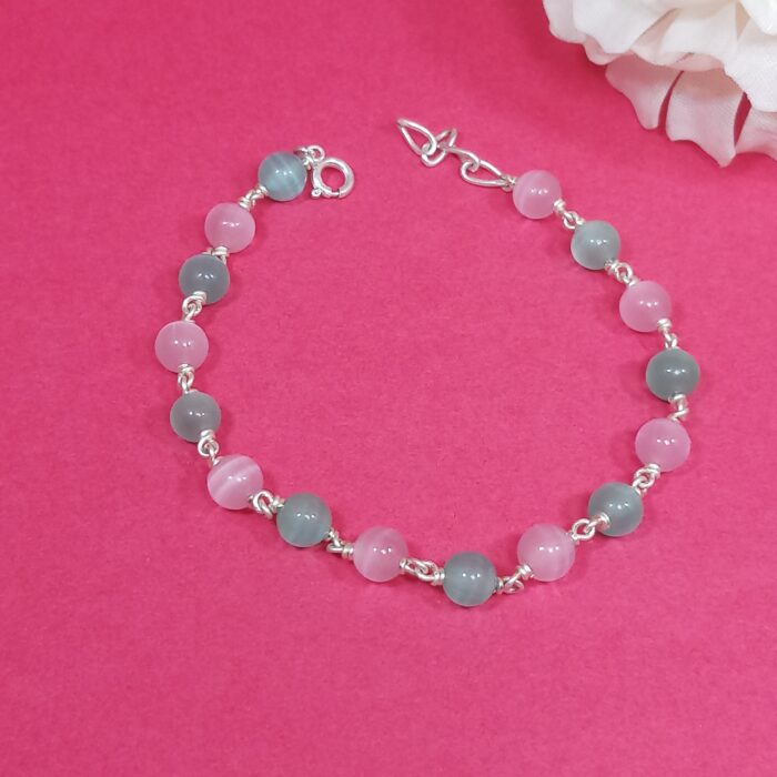 Elegant Silver Pearl Bracelet – Timeless & Stylish