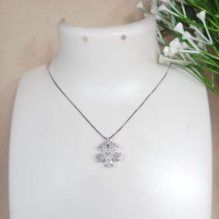 Flower Silver 925 Chain Pendant – Shine in Style