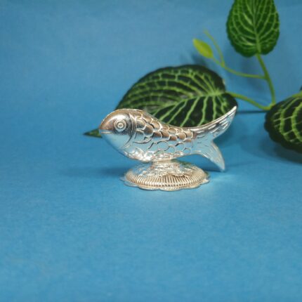 Pure Silver Fish Idol for Pooja & Prosperity