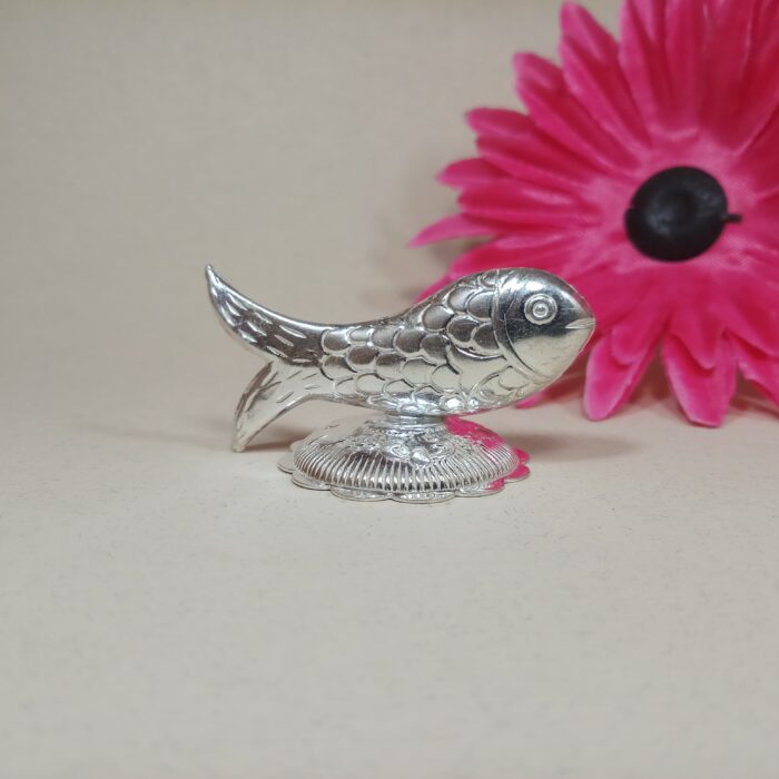 Pure Silver Fish Idol for Pooja & Prosperity