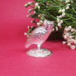Pure Silver Owl for Pooja – Symbol of Wisdom & Prosperity