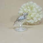 Pure Silver Owl for Pooja – Symbol of Wisdom & Prosperity