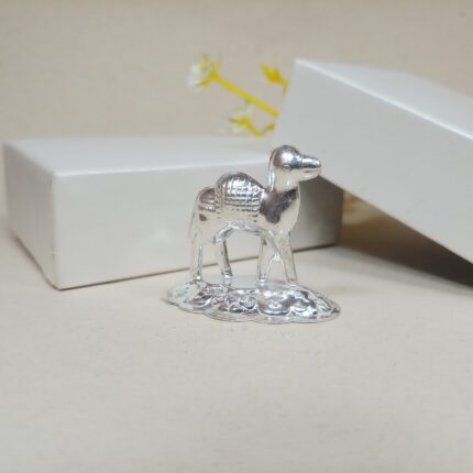 Elegant Silver Camel for Pooja – Symbol of Longevity & Good Luck