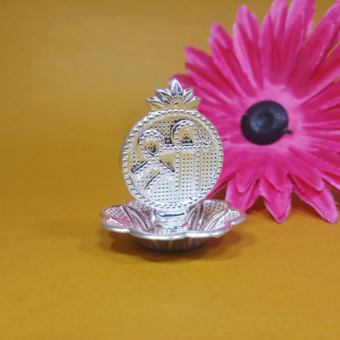 Pure Silver Agarbatti Stand – Elegant Pooja Essential