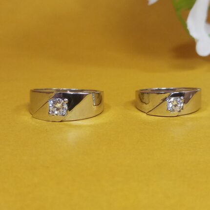 Elegant Silver Couple Rings – Perfect for Lovebirds