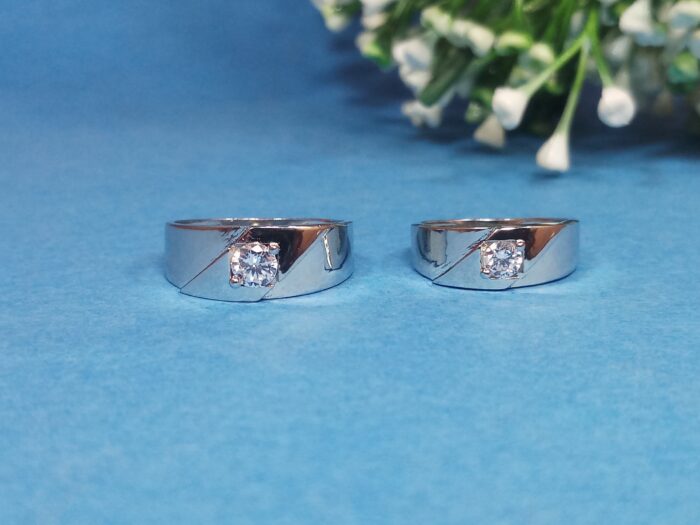 Elegant Silver Couple Rings – Perfect for Lovebirds