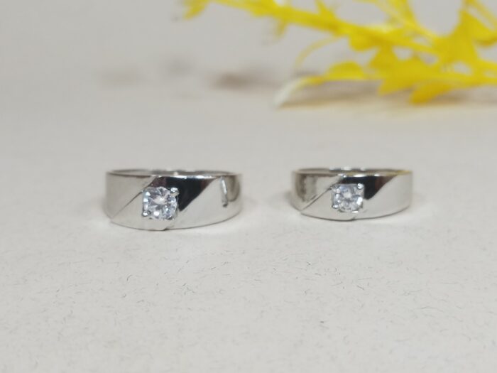 Elegant Silver Couple Rings – Perfect for Lovebirds