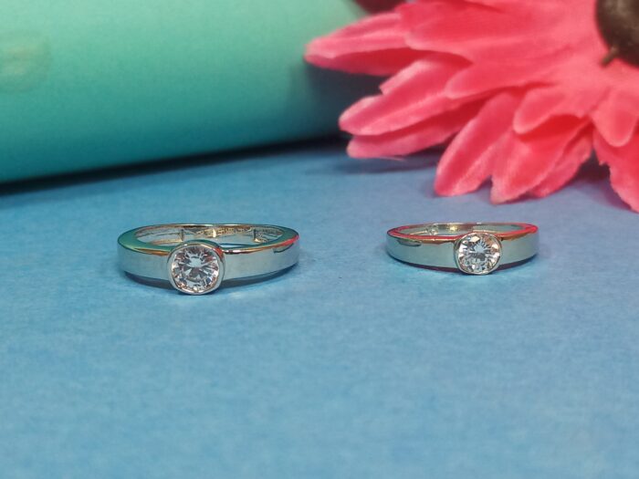 Matching Silver Couple Rings – Celebrate Your Love