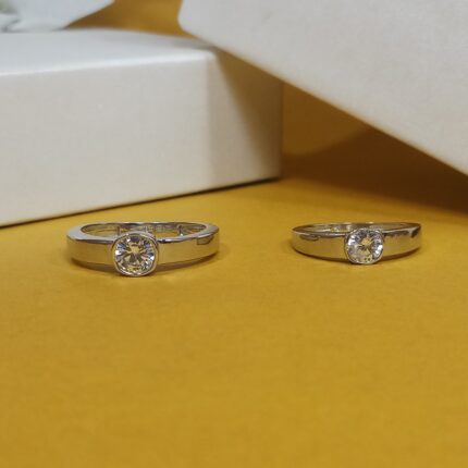 Matching Silver Couple Rings – Celebrate Your Love