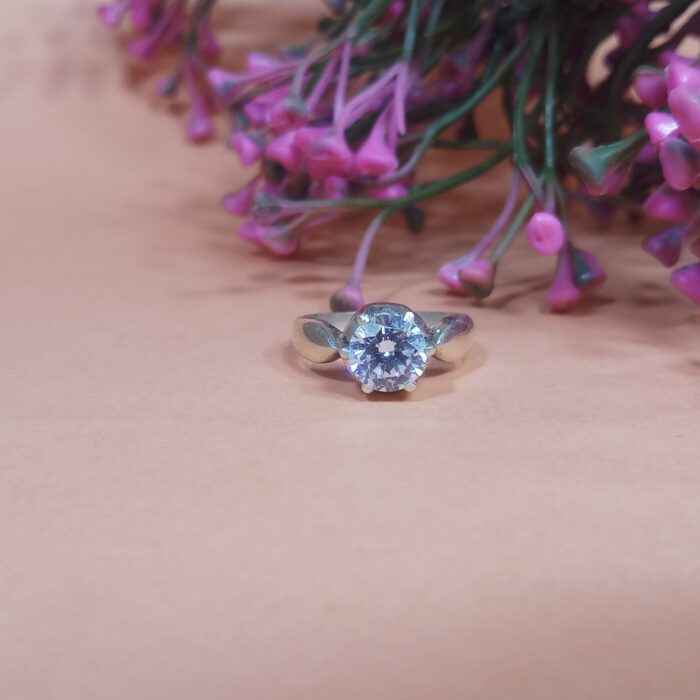 Handmade Silver Solitaire Ring – Simple Yet Elegant