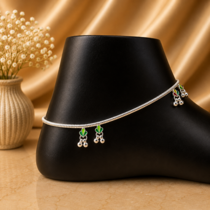 Handmade Pure Silver Payal – Ethnic & Modern Fusion