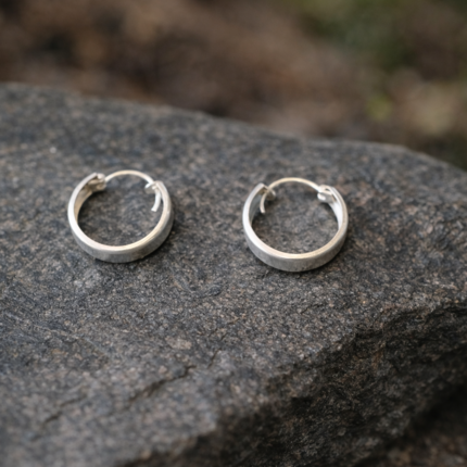 Men’s Sterling Silver Stud Earrings – Sleek & Stylish
