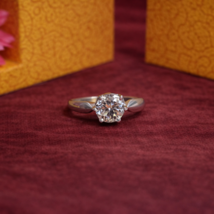 Handmade Silver Solitaire Ring – Simple Yet Elegant
