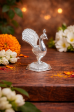 Elegant Silver Peacock for Pooja & Home Décor