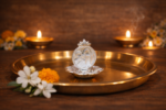 Pure Silver Agarbatti Stand – Elegant Pooja Essential