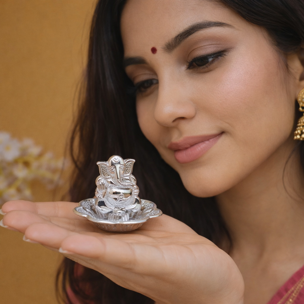 ChatGPT Image Jan 17, 2026, 03_58_23 PM Silver Pooja Agarbatti Stand – Sacred & Auspicious