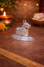 Silver Nandi for Pooja – Symbol of Devotion & Prosperity