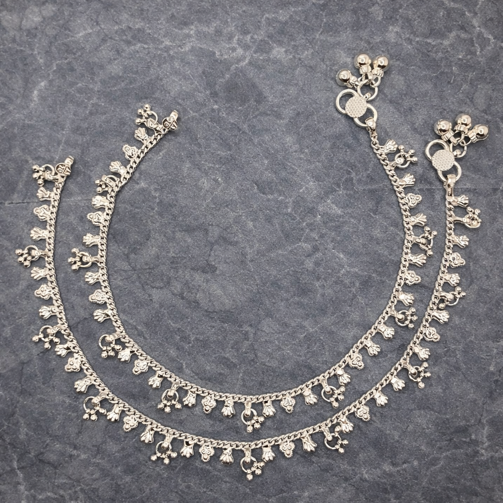 ChatGPT Image Mar 16, 2026, 12_11_51 PM 925 Fine Silver Payal Pair with Traditional Elegant Design