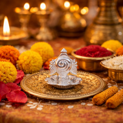 Traditional Silver Agarbatti Stand – Divine Pooja Essential
