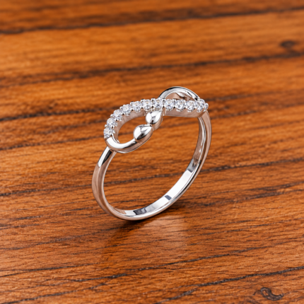 Minimalist Silver 925 Infinity Ring – Classic & Stylish