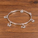 Stylish Silver 925 Kada with Ghungroo for Girls – A Precious Gift( ON ORDER)