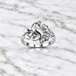Classic Ladies' 925 Silver Peacock Ring – Perfect for Every Occasion