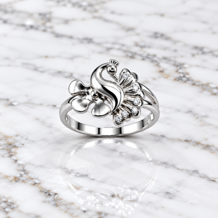 Classic Ladies' 925 Silver Peacock Ring – Perfect for Every Occasion