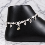 Traditional & Stylish Pure Silver Shell Paayal for Women