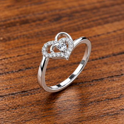 Classic Silver Heart 925 Ring – Timeless & Elegant
