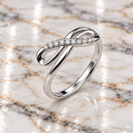 Elegant Silver 925 Infinity Ring – Timeless Symbol of Love