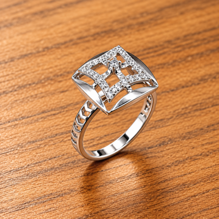 Classic Sterling Silver Women’s Ring – 925 Elegance