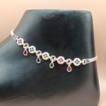 Handcrafted Pure Silver Payal for Women