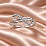 Elegant Silver 925 Infinity Ring – Timeless Symbol of Love