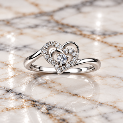 Classic Silver Heart 925 Ring – Timeless & Elegant