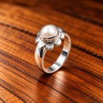 Handmade Silver Pearl Ring – Elegant & Timeless(on order)