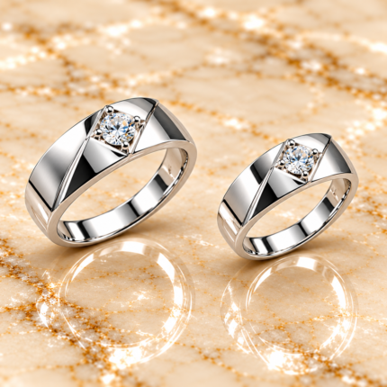 Elegant Silver Couple Rings – Perfect for Lovebirds