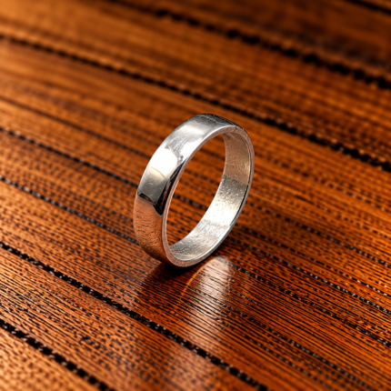 Minimalist Silver Thumb Ring – Artisan Crafted