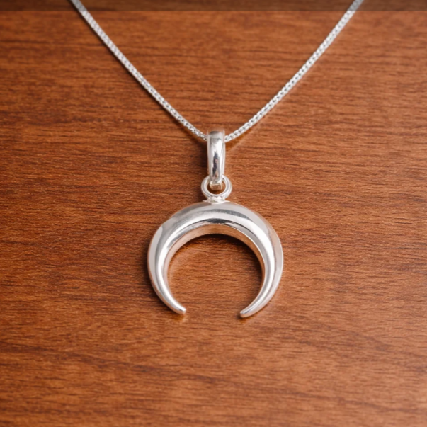 Screenshot (424) Handmade Silver Half Moon Pendant – Celestial Beauty