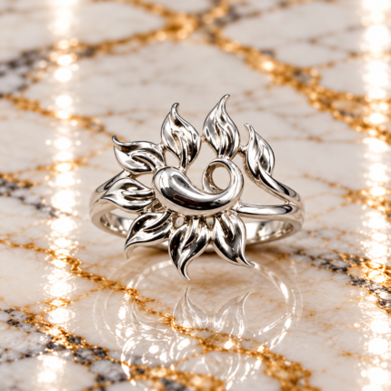 Stunning 925 Sterling Silver Peacock Ring for Women