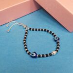 Pure Silver Evil Eye Bracelet – Symbol of Good Luck & Charm