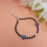 Pure Silver Evil Eye Bracelet – Symbol of Good Luck & Charm