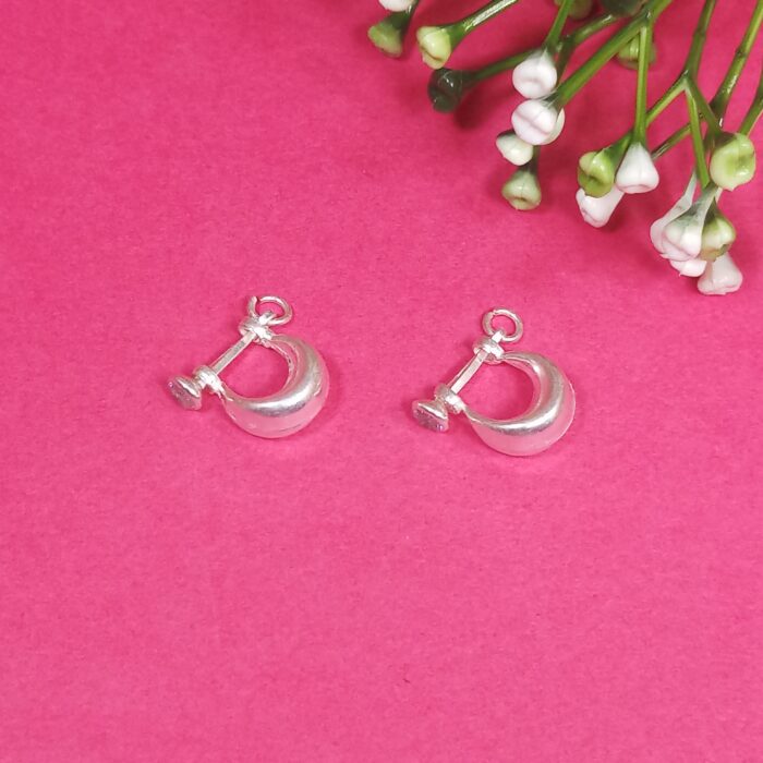 Stylish Gents Silver Murkiya Earring – Classic & Bold