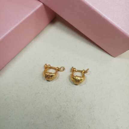 Stylish Murkiya Stud Earrings for Men ( Gold 24K )