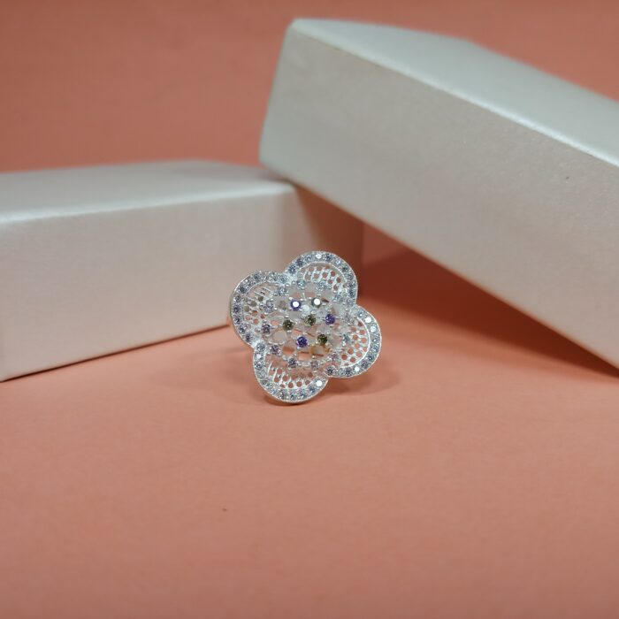 Pure Silver Women's Ring – Elegant and Timeless Design