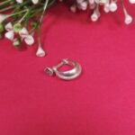Bold Brilliance: Pure Silver Men's Earring (single piece)